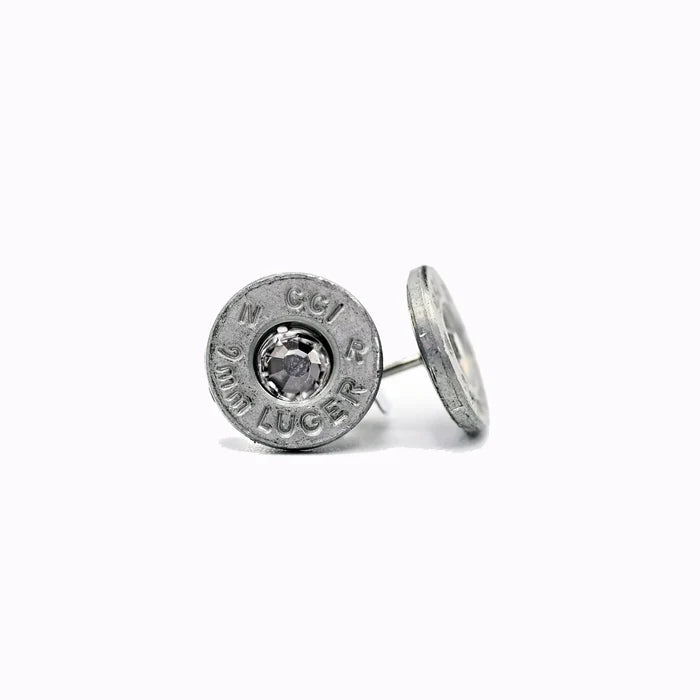 9mm Silver Stud Earrings - Pretty Hunter