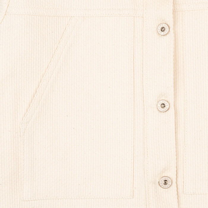 Cropped Denim Jacket - Judo Sashiko - Ecru by Naked & Famous Denim