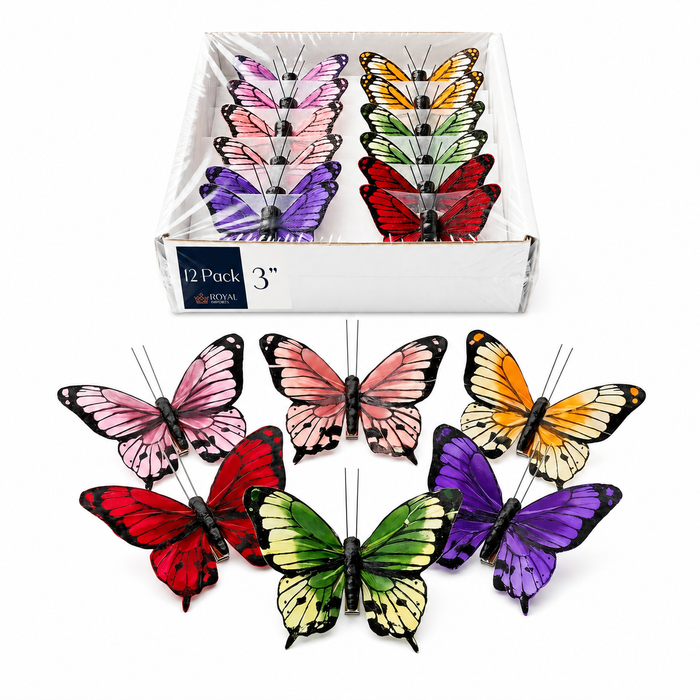 DECORATIVE BUTTERFLY CLIPS