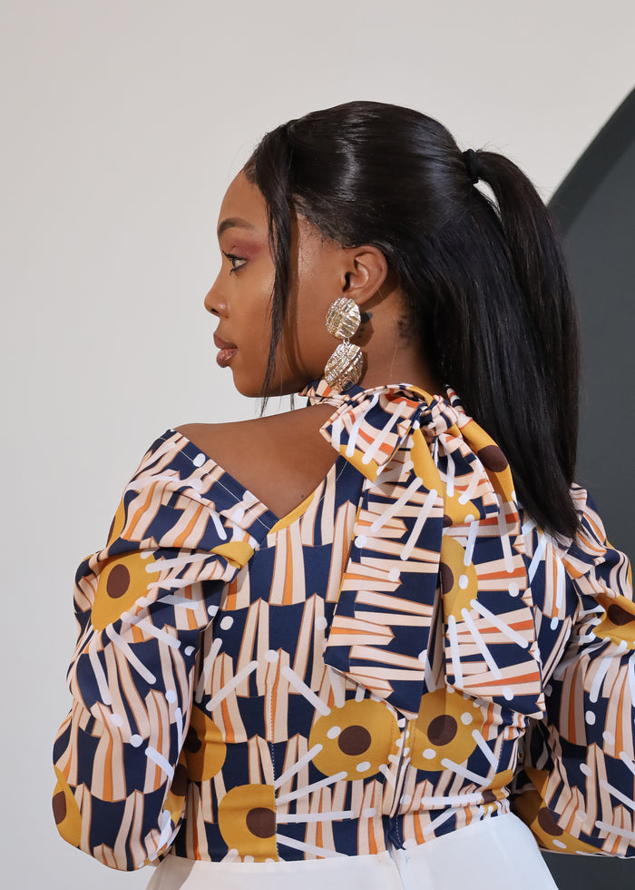 Fabrosanz: Tshwane Sunrise Print Maxi Dress