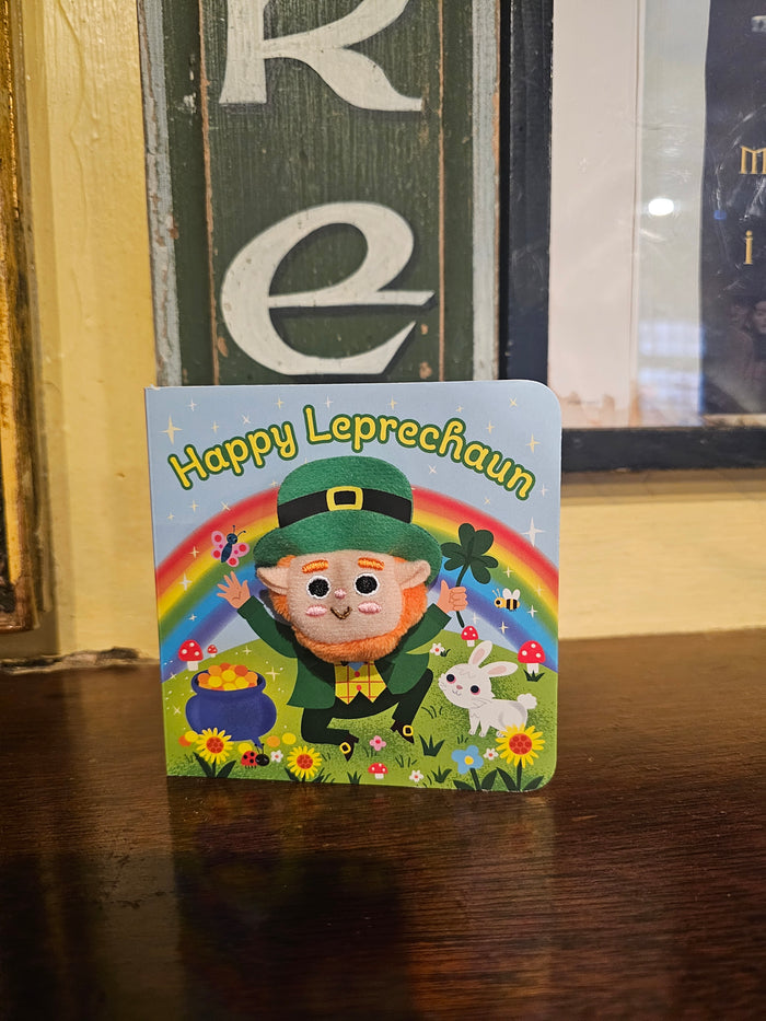 Children's book with a leprechaun illustration