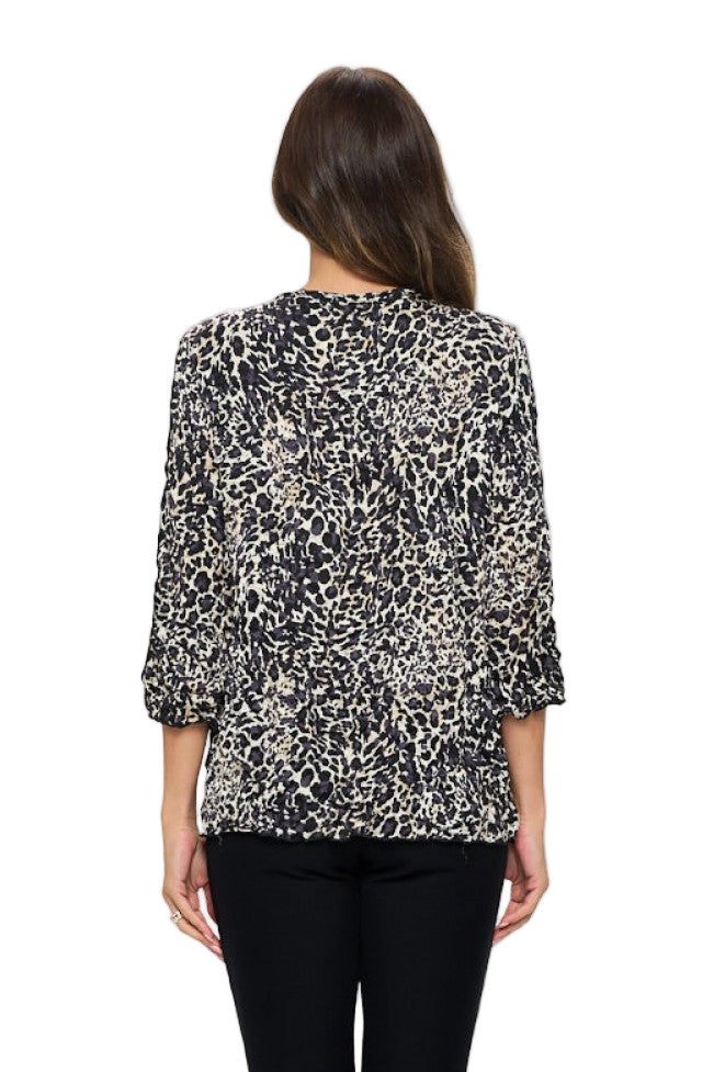 JJ Leopard Print Pocket Top - IP118