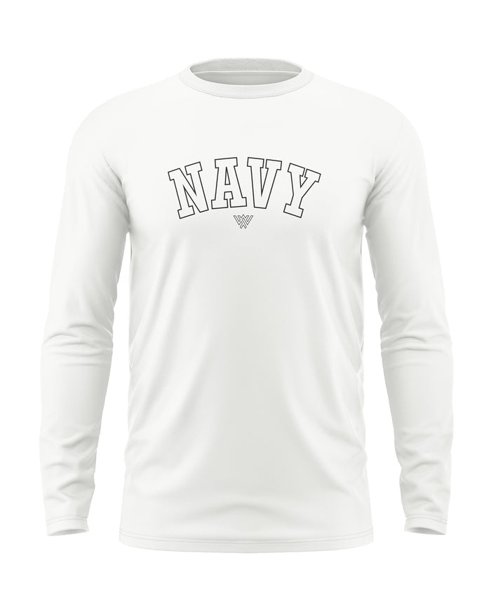 Navy Style Cotton Full Sleeve T-shirt