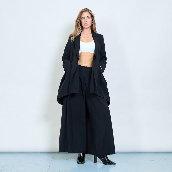 Oversized asymmetrical double-breasted blazer wholesale