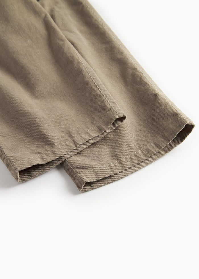 Beige wide-leg baby corduroy trousers for children