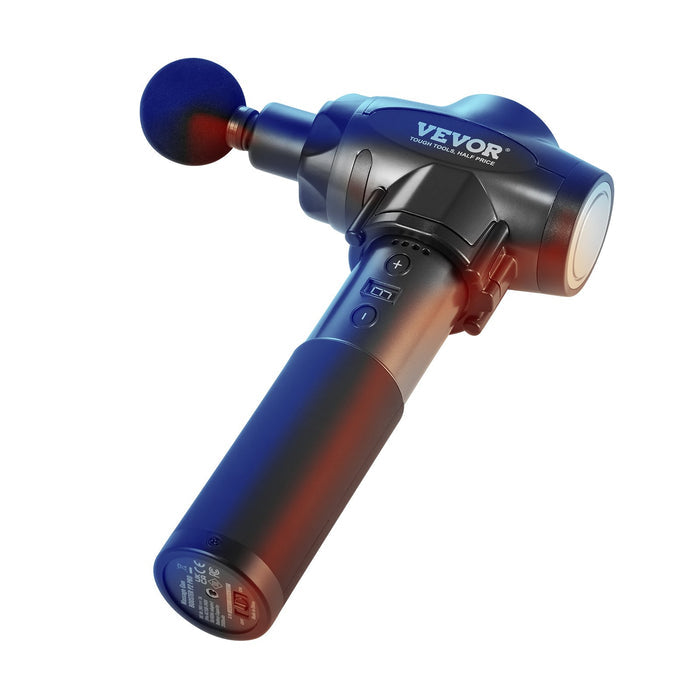 Professional Deep Tissue Massage Gun - 9 Speed Levels & 6 Interchangeable Heads - close-up view