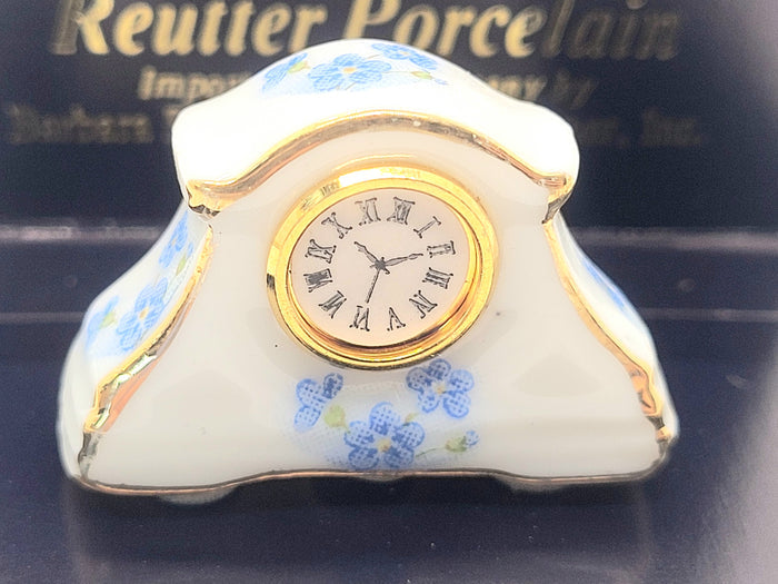 Reutter Porcelain Floral Clock