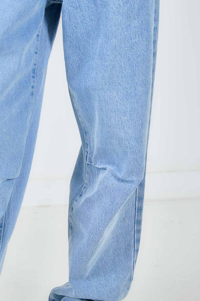Straight leg classic five pocket denim jeans wholesale