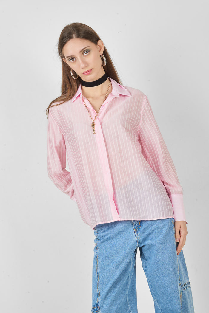 Striped button down shirt wholesale