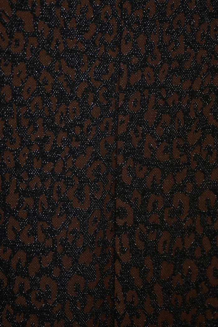 Subtle leopard print cropped button-down blazer top wholesale
