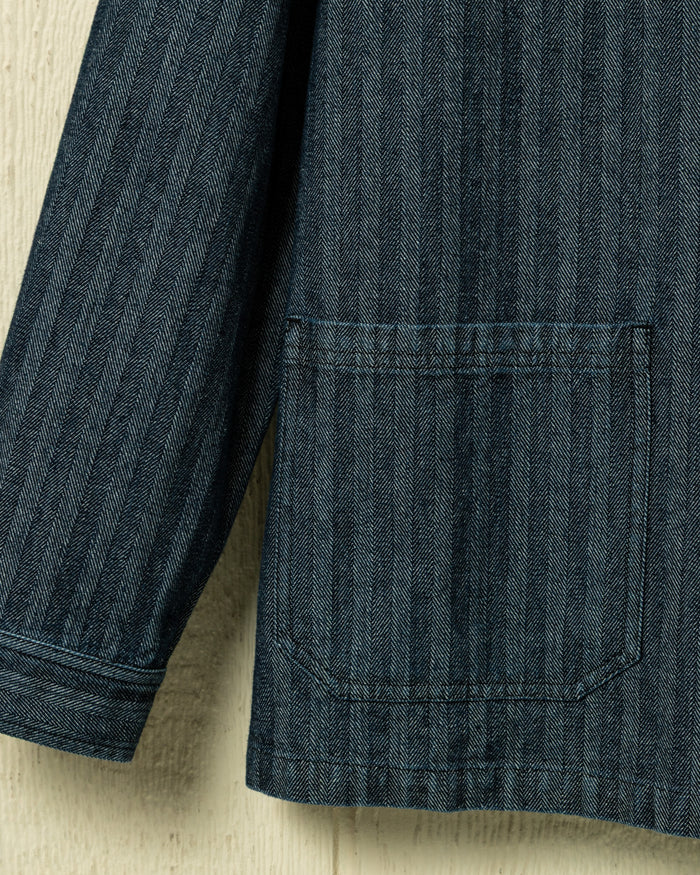 Yellowstone Work Jacket in Light Wash Herringbone