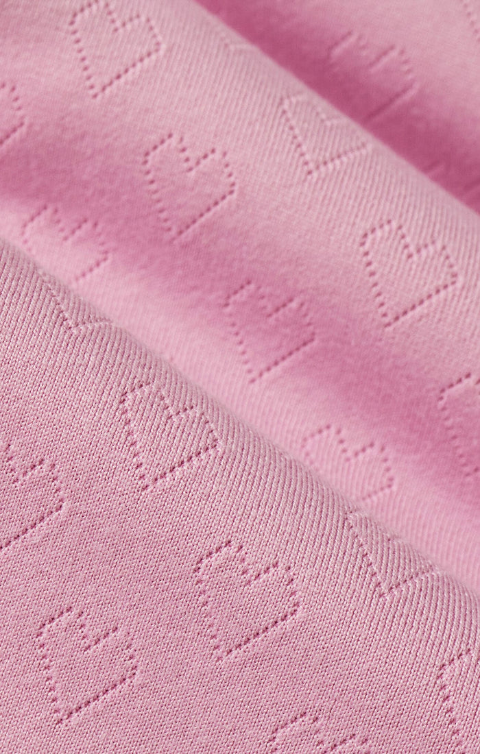 Z Supply Maison Pointelle Long Sleeve Top in Pink Crush