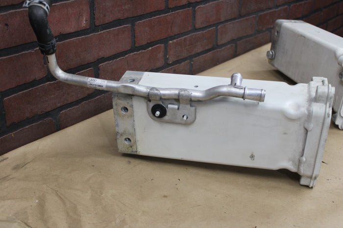 11-18 AUDI A8L LEFT RIGHT FRONT FRAME RAIL EXTENSION CRASH CAN BEAM BAR PAIR OEM