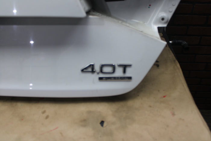 2011 - 2014 AUDI A8 QUATTRO REAR LIFTGATE TRUNK LID ASSEMBLY OEM WHITE