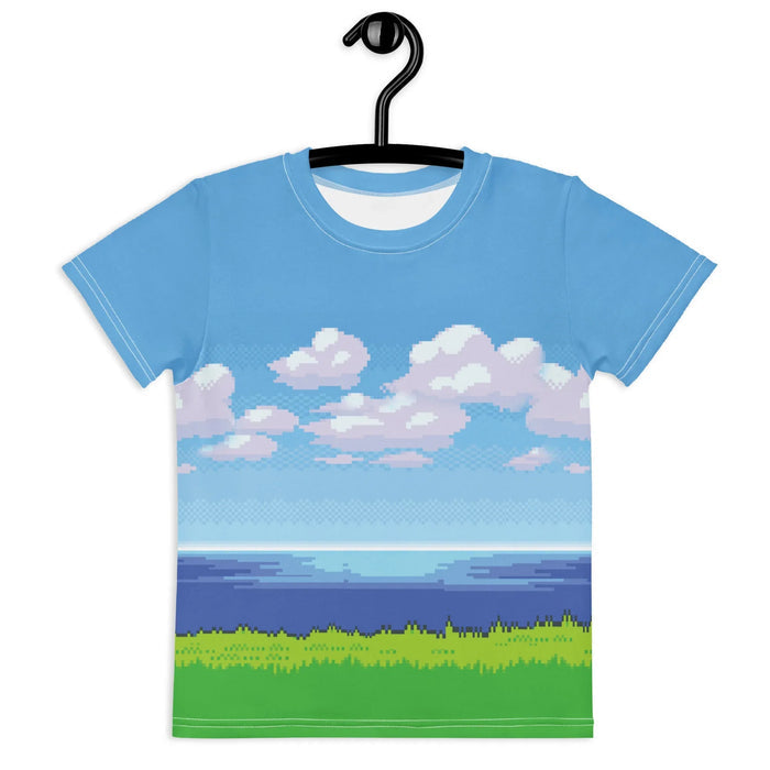8-Bit Ocean Kid's Tee - Shirtwascash
