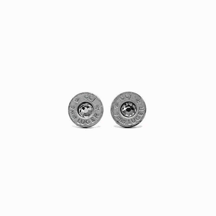 9mm Silver Stud Earrings - Pretty Hunter
