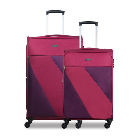 ACE Soft Luggage Set of 2, red softside movers for international and family trips by Carriall