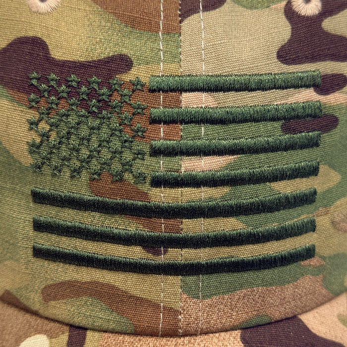 American Flag Hat (Multicam)