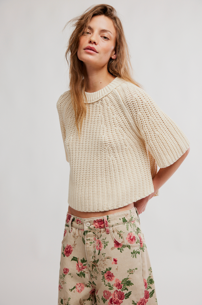 Amy Sweater Tee - Ivory