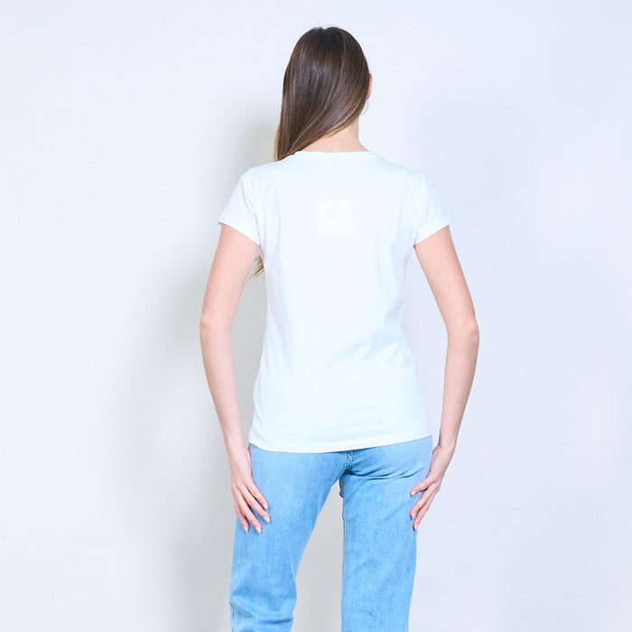 Animalia edit rhinestone embellished playful cat graphic printed short sleeve t-shirt wholesale