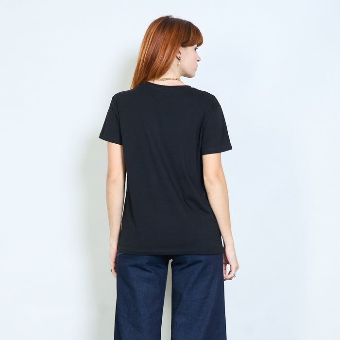 Animalia edit rhinestones bear graphic short sleeve t shirt wholesale