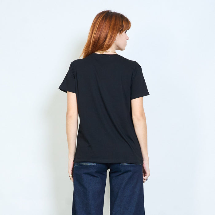 Animalia edit rhinestones teddy bear graphic “Teddy Bear” printed short sleeve t shirt wholesale