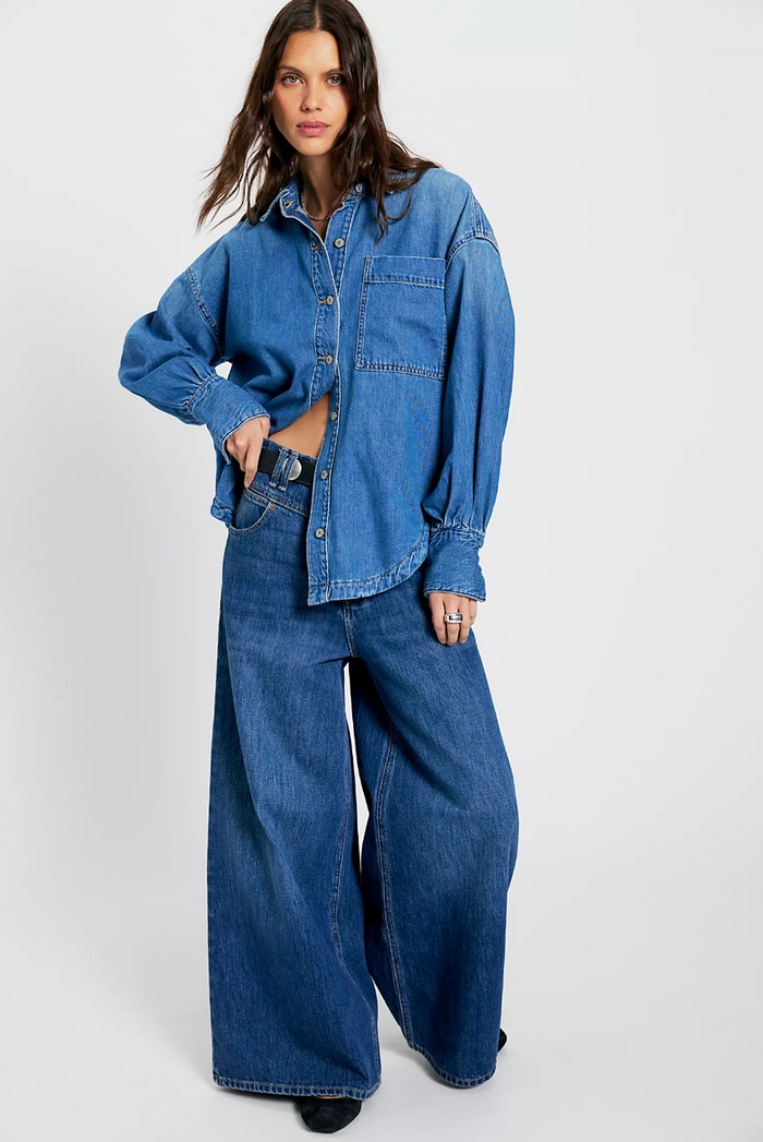 Ashley Denim Shirt - Medium Wash