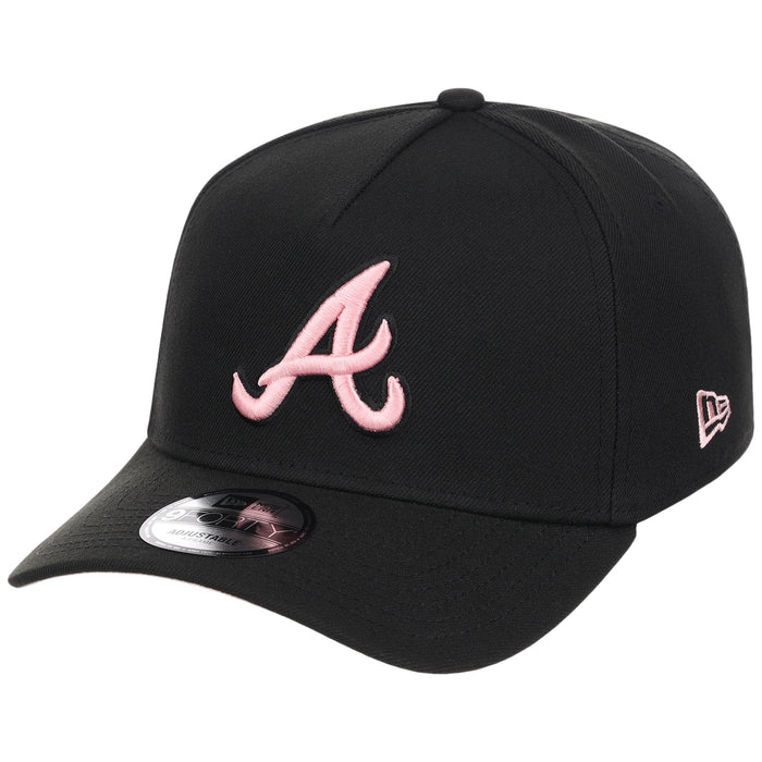 Atlanta Braves MLB Black x Pink FASHION CORE New Era 9FORTY A-Frame