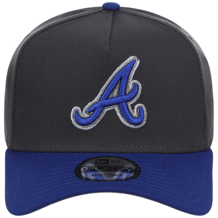 Atlanta Braves MLB Graphite x Royal FASHION CORE New Era 9FORTY A-Frame