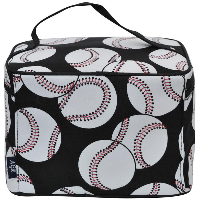 baseball cosmetic case, NGIL makeup case, baseball toiletry bag, large baseball makeup bag, canvas baseball case, travel baseball beauty bag, baseball mom cosmetic case, game day makeup case, baseball themed cosmetic bag, top handle baseball case, brush holder makeup bag, baseball tournament toiletry bag, sporty cosmetic case, monogram baseball makeup bag, baseball player travel case, zipper closure makeup case, makeup organizer baseball bag, dugout beauty bag, baseball coach cosmetic bag