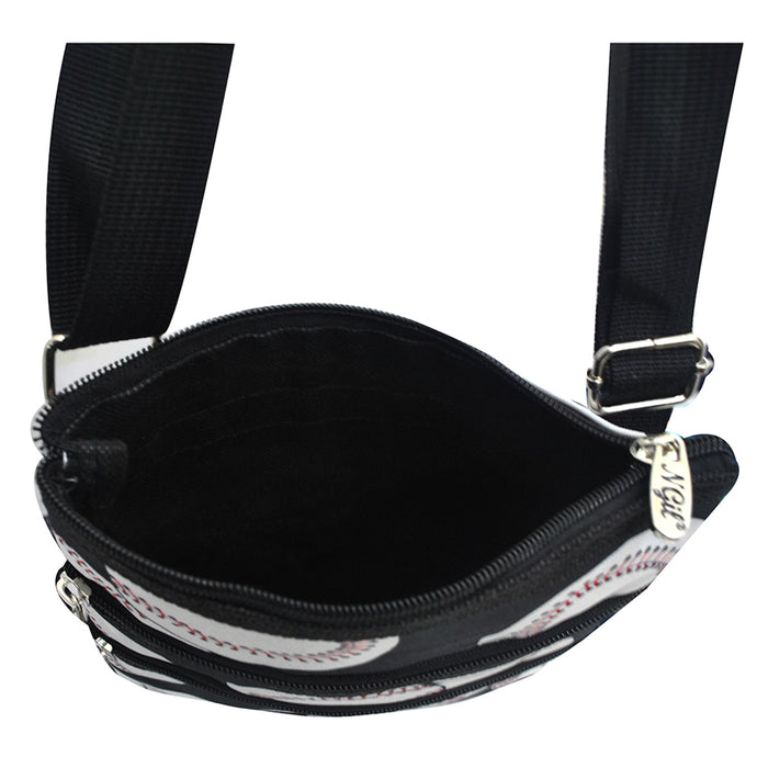 baseball hipster bag, NGIL messenger bag, canvas baseball bag, crossbody baseball bag, baseball mom bag, sporty messenger bag, adjustable strap baseball bag, baseball coach crossbody, game day bag, baseball fan purse, zippered baseball bag, monogram baseball messenger, small baseball tote, baseball event bag, everyday baseball bag, baseball travel crossbody, compact baseball purse, baseball themed messenger, shoulder bag for baseball, baseball utility bag, lightweight baseball crossbody