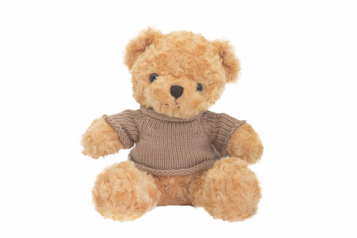 BEAR WITH BROWN SWEATER - Brown
