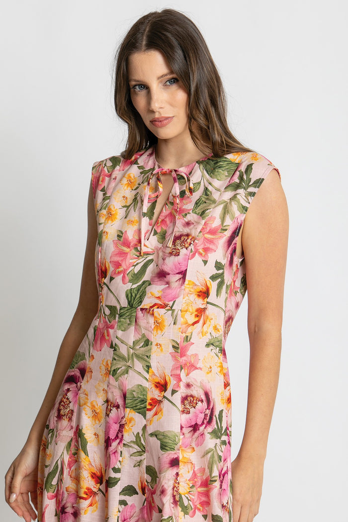 Womens Belle Slvless Maxi Dress Multicolor 615ka019