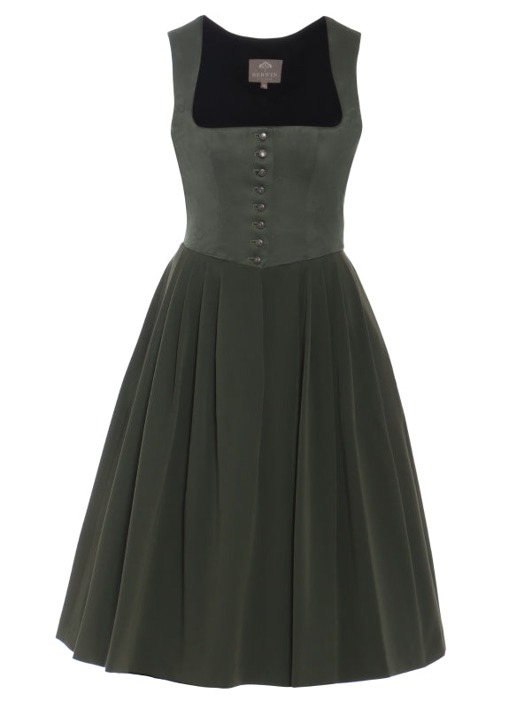 Berwin "Amalie" Dirndl in Sage Green — 70 cm (No Apron)