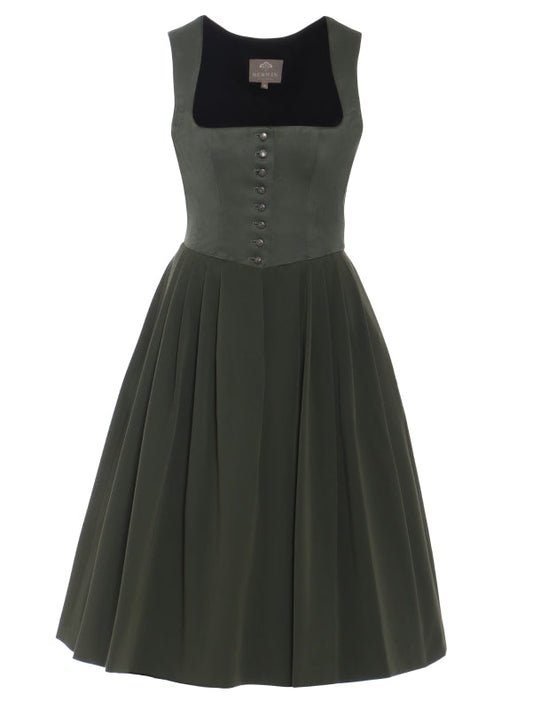Berwin "Amalie" Dirndl in Sage Green — 70 cm (No Apron)