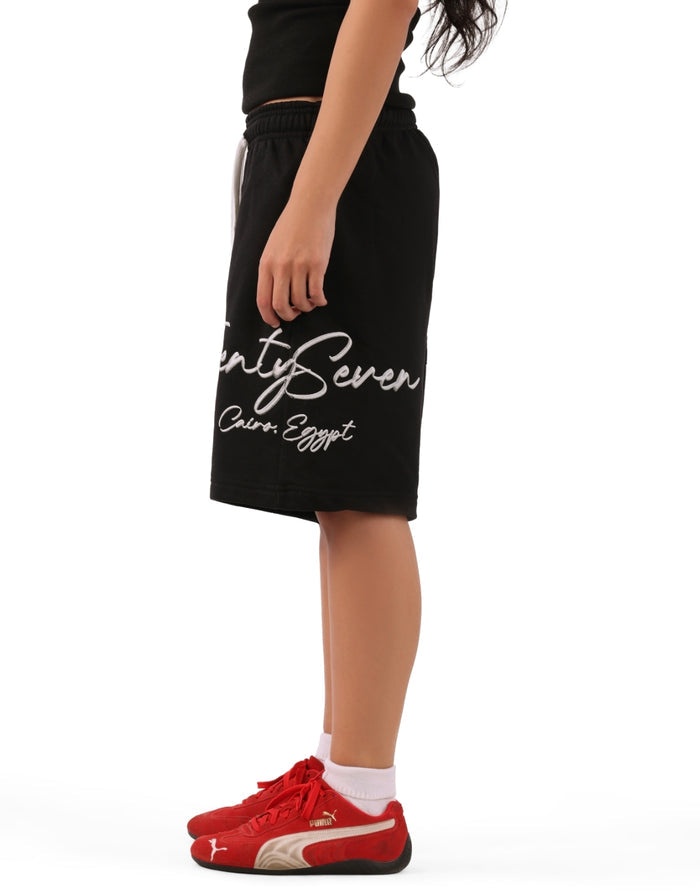 BLACK PIN SHORTS