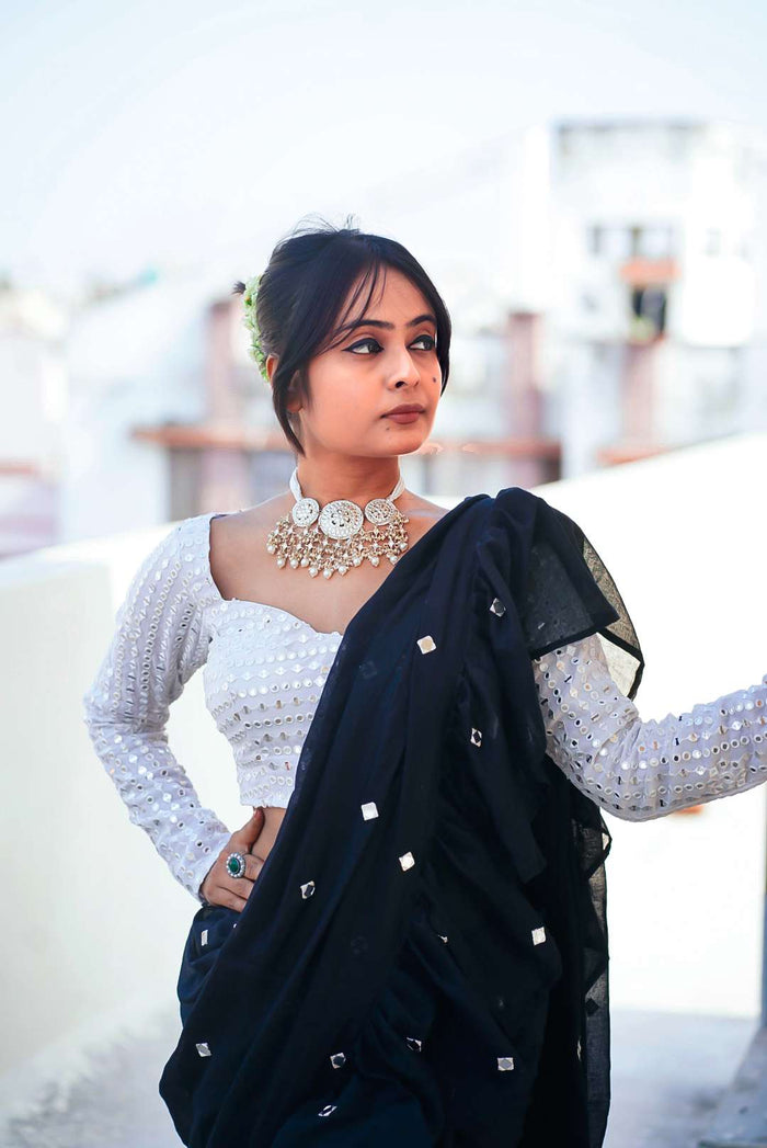 White full sleeves blouse
