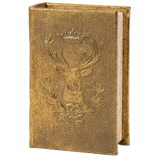 Book Box Gold Deer