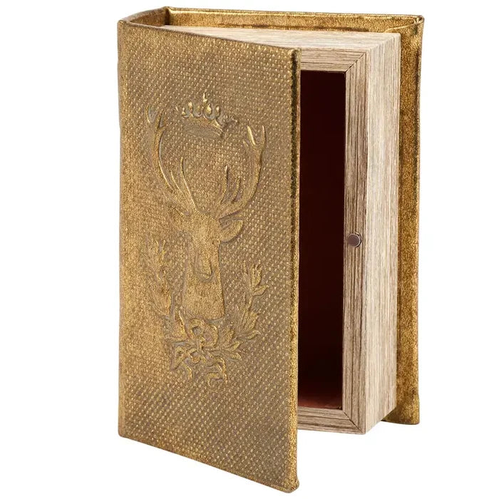 Book Box Gold Deer