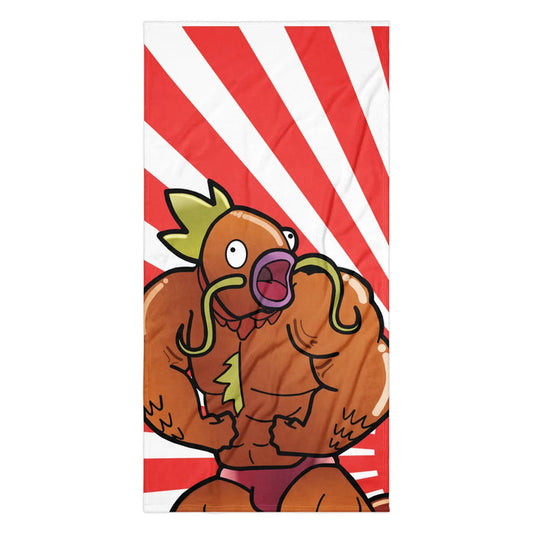 A pumpkin orange parody of a famous RPG water monster is reimagined here with an exaggerated, hyper-muscular bodybuilder physique. Contact us with accessibility feedback, we'd love to help!