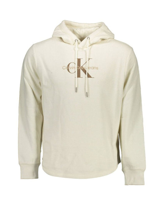 Calvin Klein White Cotton Men Sweater
