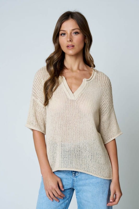 Capri Crochet Knit Top
