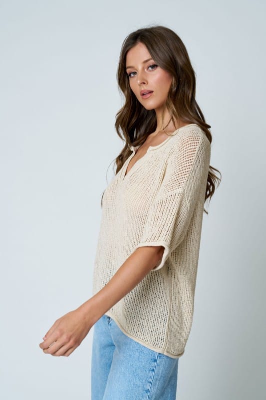 Capri Crochet Knit Top