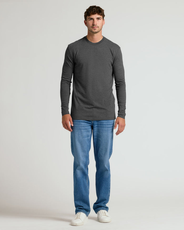 Charcoal Heather Gray Tall Long Sleeve T-Shirt