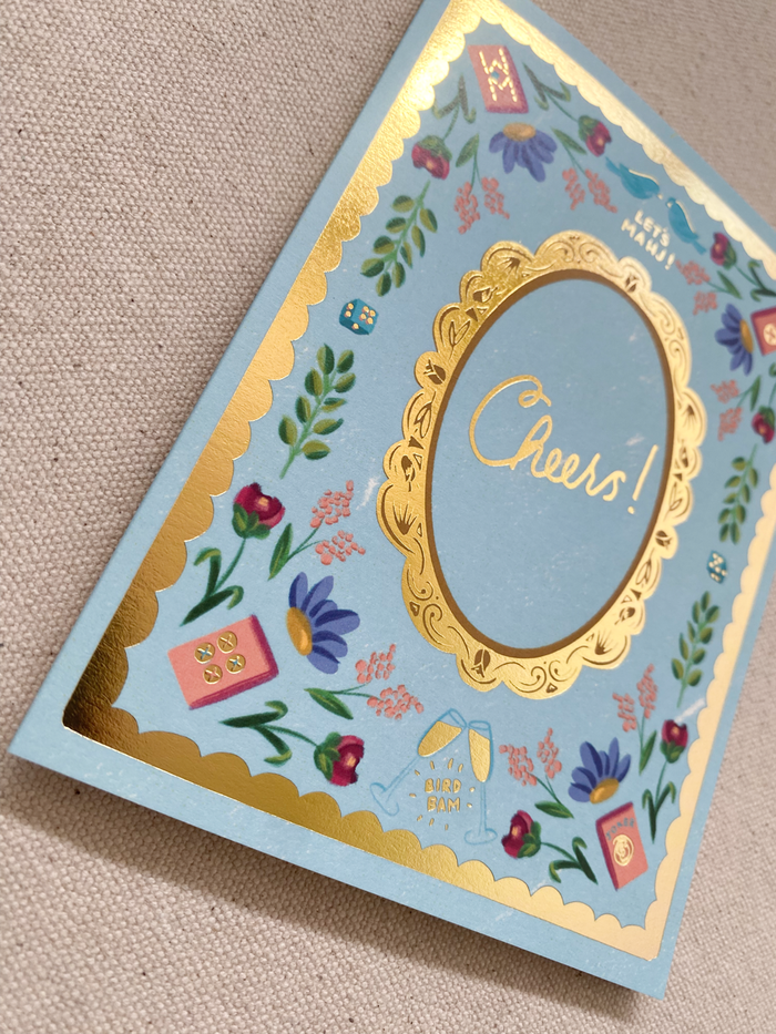 Cheers Mahjong Greeting Card