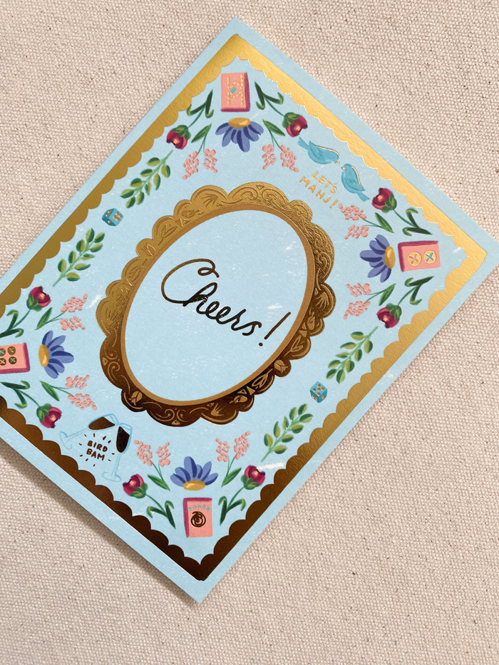 Cheers Mahjong Greeting Card