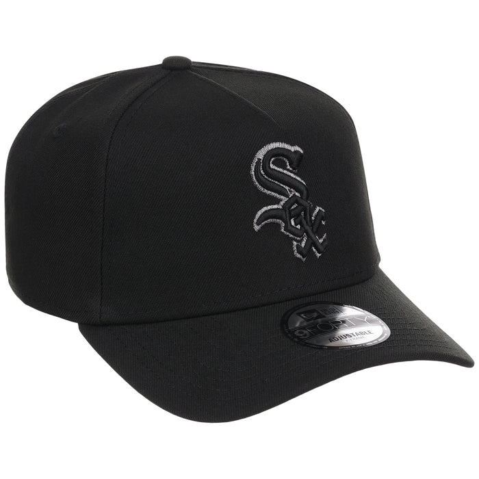 Chicago White Sox MLB Black x Pewter FASHION CORE New Era 9FORTY A-Frame