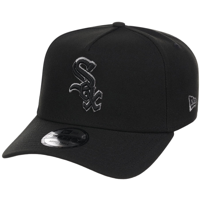 Chicago White Sox MLB Black x Pewter FASHION CORE New Era 9FORTY A-Frame