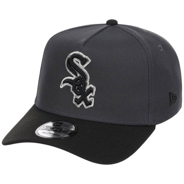 Chicago White Sox MLB Graphite x Black FASHION CORE New Era 9FORTY A-Frame