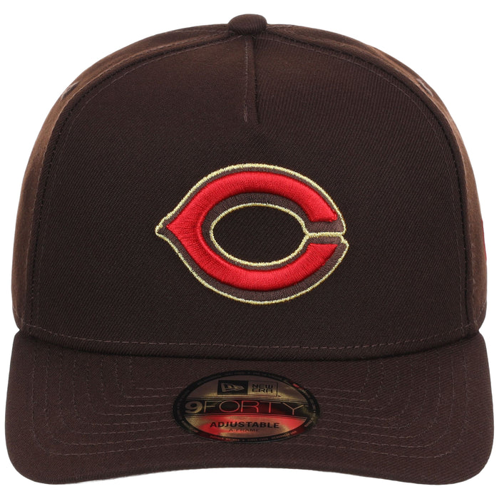 Cincinnati Reds MLB Burnt Wood FASHION CORE New Era 9FORTY A-Frame